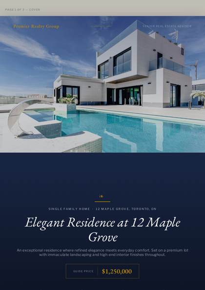 Heritage Grand Booklet real estate brochure template, a multi-page booklet layout made with ListifyPDF